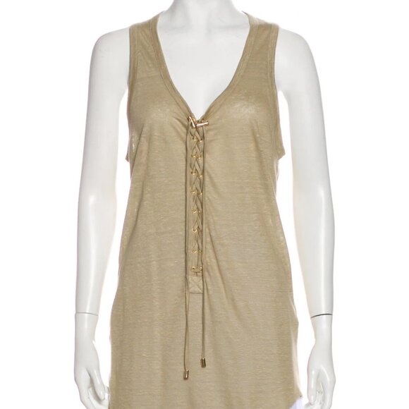 BALMAIN Paris linen tank --EUC-- size FR38 - Picture 1 of 3